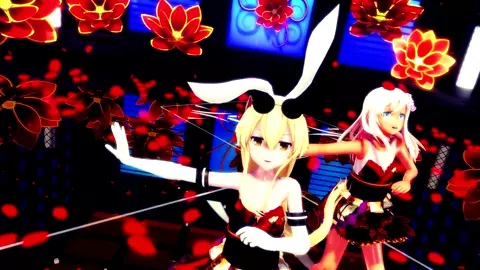 Shimakaze & Ro500 - YoiYoi Kokon [MMD R15] Hamselvish