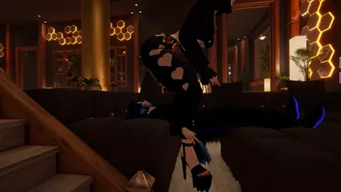 VRCHAT Adult Raven Cosplayer Facesitting