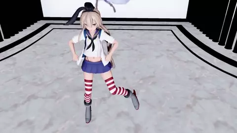 Shimakaze - Donut Hole [MMD R18] Snow VR