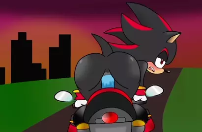 Shadow Riding Bike
