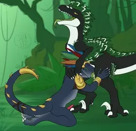 Lizardman x raptor