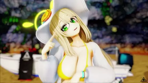 Nonomi entices at the beach