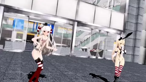 Shimakaze & Amatsukaze - Sweet Magic [MMD R18] Natsuki