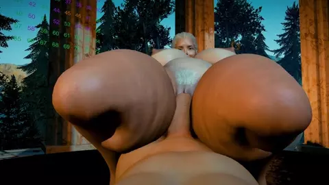 Myrr Riding Leotaur Cock For The First Time