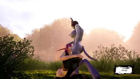 Futa Draenei anal bangs female elf