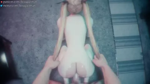 marie rose hair pull doggystyle (nude)