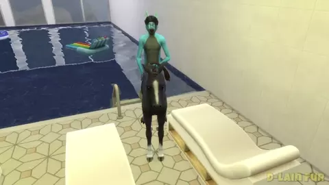 ♀️♂️ Poolside Romance. ❤️ [FURRY SIMS 4]
