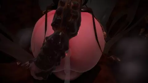 Cockroach breeding stranded Futanari portal dick