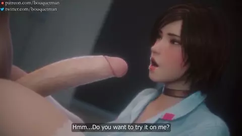 Asuka helping Lili test out her "buffs"