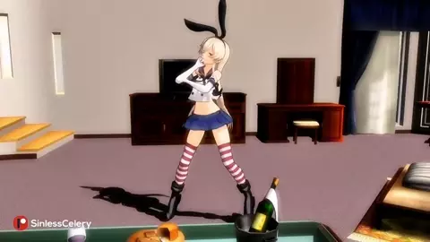 Shimakaze - Gishinanki (POV Sex) [MMD R18] Sinlesscelery