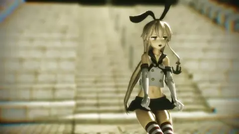 Shimakaze - Marine Bloomin [MMD R18] Matadere