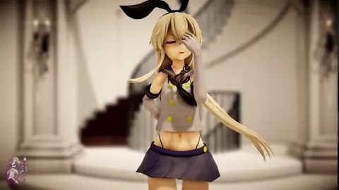 Shimakaze - Wholeheartedly (sex memories) [MMD R18] Lotto