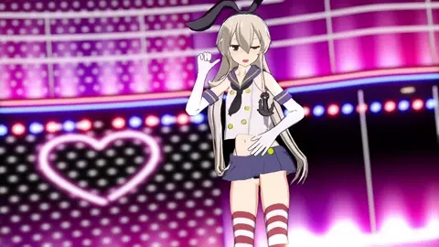 Shimakaze - Cynical Night Plan (ver. 2) [MMD R18] Punini