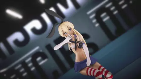 Shimakaze - Gimme × Gimme [MMD R18] TKGMMD
