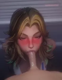 Sue Storm sloppy bj (nyakawaiixd)