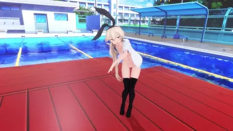 Shimakaze - Deep Blue Town [MMD R18] Astralumina