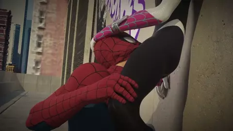 CuteCop - Spider Gwen and Peter Parker [4K]