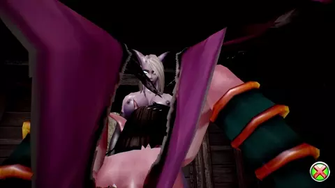 Futa Draenei bang Succubus