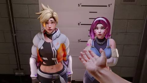 Tracer & D.Va - In Trouble [Nude][TheCount][NO WM]
