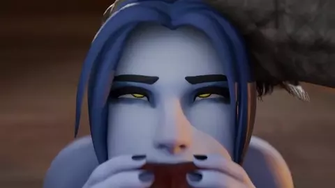 Widowmaker deepthroats werewolf
