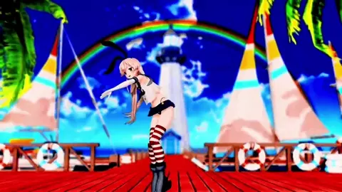 Shimakaze - Deep Blue Town [MMD R15] Sima