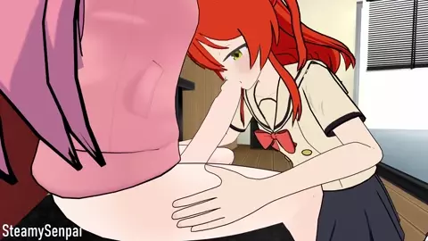 [SteamySenpai] Kita Catches Bocchi Jerking Off [Music]