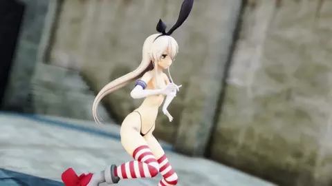 Shimakaze - Streaming Heart [MMD R15] Kuro Neko