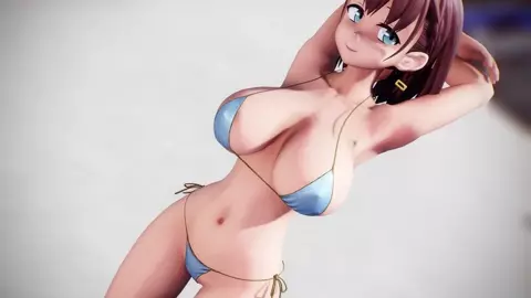 Ai-chan's boobs are super bouncy (白牙＠ホワイトファング) Bikini