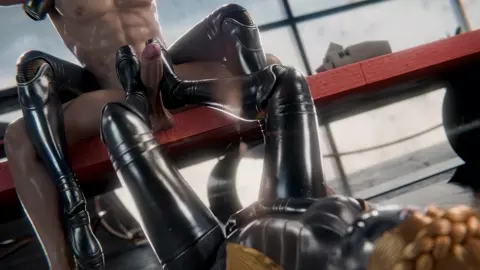 Twins footjob [4K] [SerpentOrder]