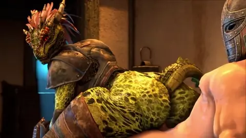 Lizard bribing the guard『AlphaWolf77』