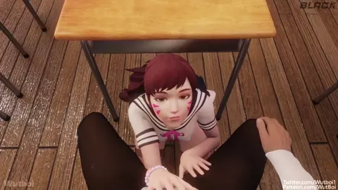 Stuck In Detention With D.Va [White] [LEGENDADO PT-BR]