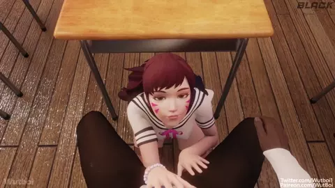 Stuck In Detention With D.Va [Blacked] [LEGENDADO PT-BR]