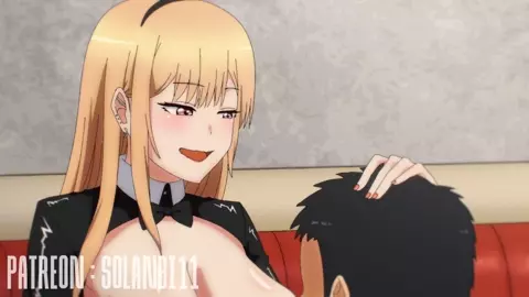 Gojo Sucking Marin's Tits (Dress-Up Darling)