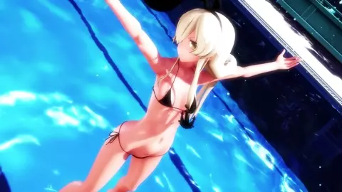 Shimakaze - 1, 2 Fanclub [MMD R15] Gib
