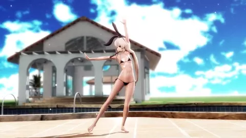 Shimakaze - BBF [MMD R15] Gib