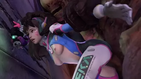 D.Va pinned and fucked by Hellknight (Short Sound Edit) [Darsovin]