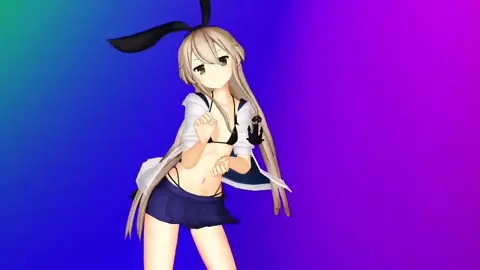 Shimakaze - Pjanoo [MMD R15] Mentaimayo
