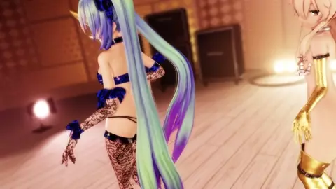 Shimakaze x2 & Miku - Mirrrrrors [MMD R15] Hamselvish