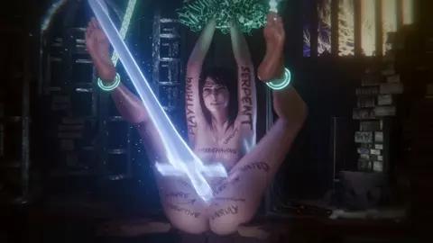 Sorceress Sellen Punished [Bodywriting][Mept44][NO WM][4K60FPS]