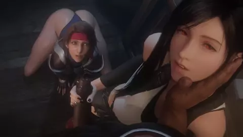 Tifa & Jessie Handjob Facial [Blacked][9Nithes][4K]