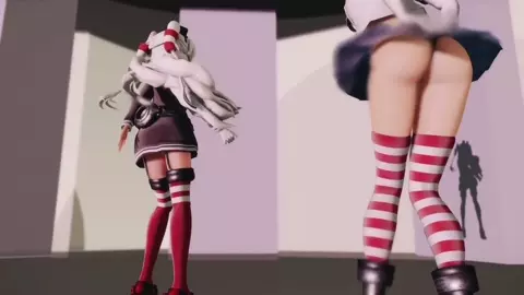 Shimakaze & Amatsukaze - Love Me If You Can [MMD R18] 000MMD