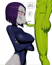 Raven's Blowjob [motion comic] [spanish subbed]