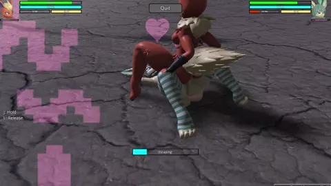 HR2 Furry: Flareon vs Leafeon