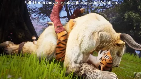Minotaur and Tigress in The Meadow