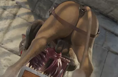 Hippogriff trapped with a mimic