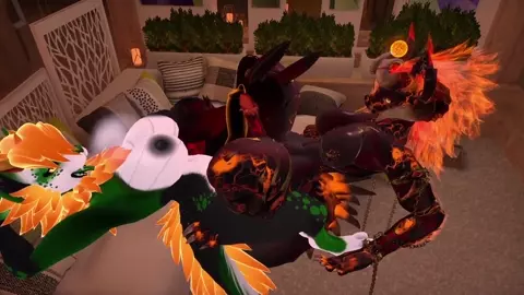 Lewd Furry Threesome [Amber Shine]