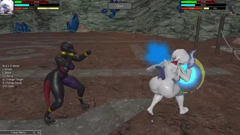 Absol vs Salazzle! Heroine Rumble 2 Pokemon Futa X Futa