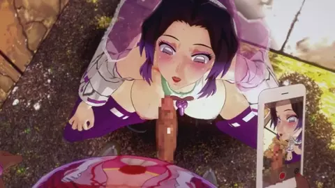 Shinobu's NTR Alley Blowjob Part 1