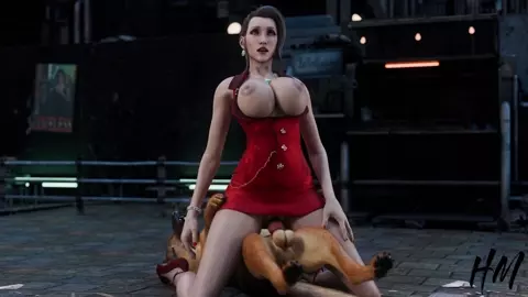 Scarlet and Dog