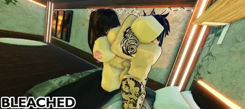 Naughty Roommate pays the rent with her Creamy Pussy - ROBLOX BLEACHED